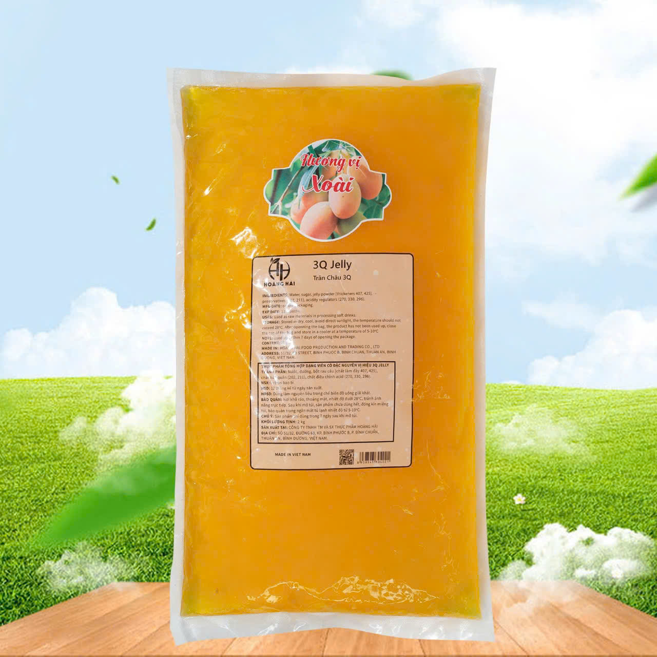 Trân châu 3Q Jelly hương vị xoài